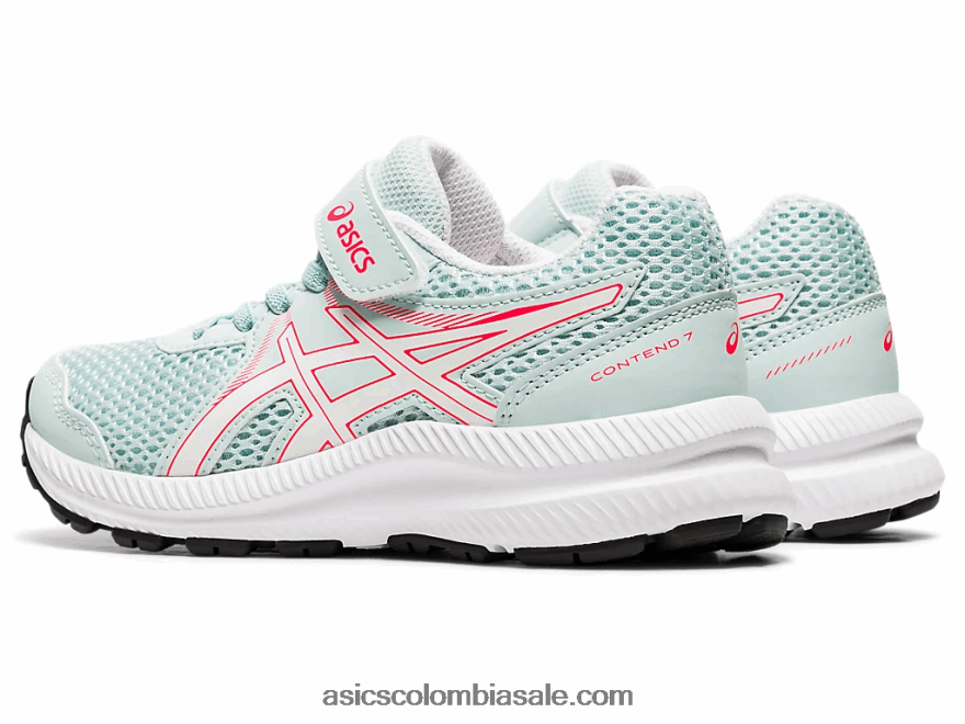 niños Asics contend 7 preescolar ángel aguamarina/blanco 20X82N4546