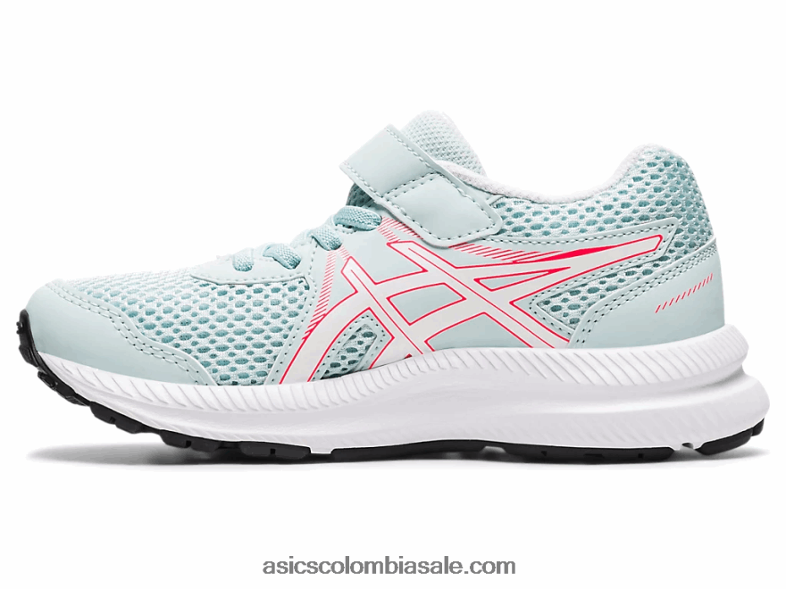 niños Asics contend 7 preescolar ángel aguamarina/blanco 20X82N4546