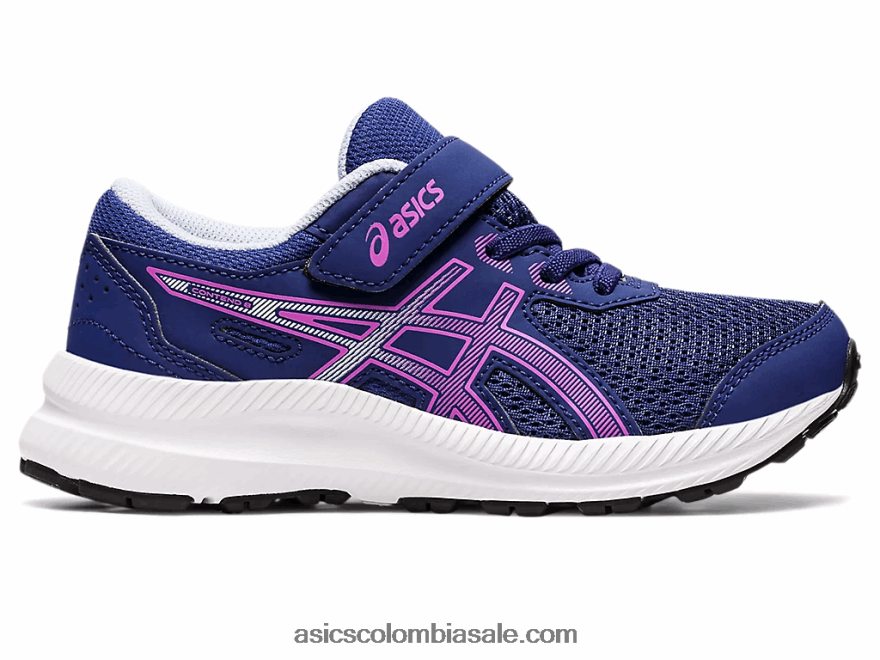 niños Asics contend 8 preescolar buceo azul/orquídea 20X82N4396