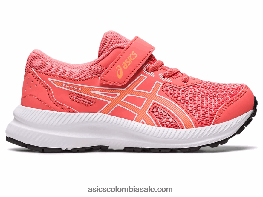 niños Asics contend 8 preescolar duna de papaya/verano 20X82N4259