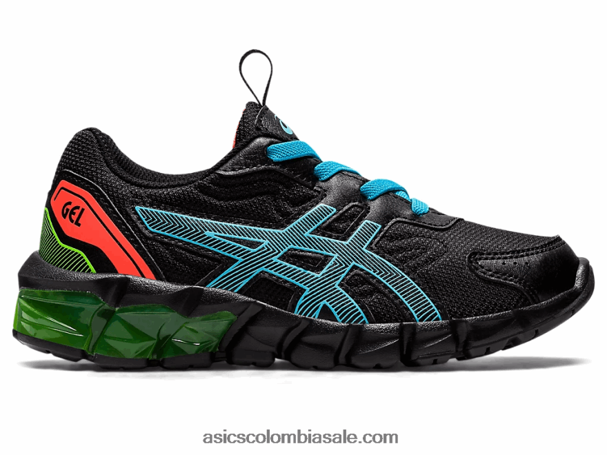 niños Asics gel-quantum 90 3 preescolar negro/acuario 20X82N4386