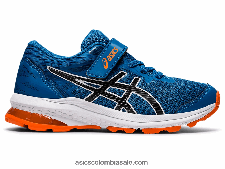 niños Asics gt-1000 10 preescolar azul renacido/negro 20X82N4538