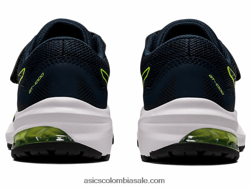 niños Asics gt-1000 11 preescolar azul francés/verde peligro 20X82N4457