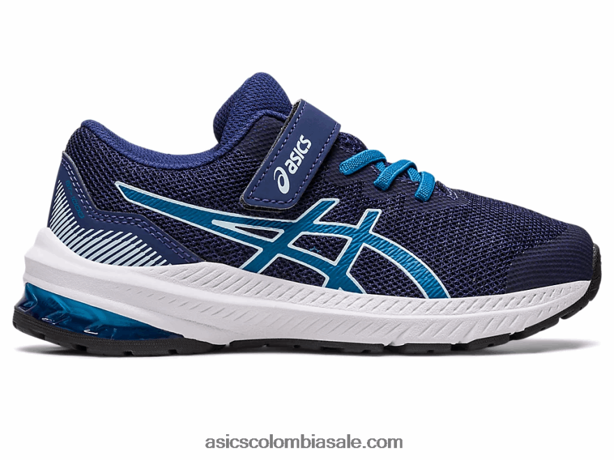 niños Asics gt-1000 11 preescolar azul índigo/azul renacido 20X82N4318
