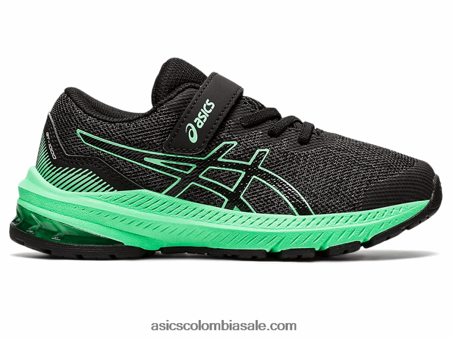 niños Asics gt-1000 11 preescolar gris grafito/hoja nueva 20X82N4353