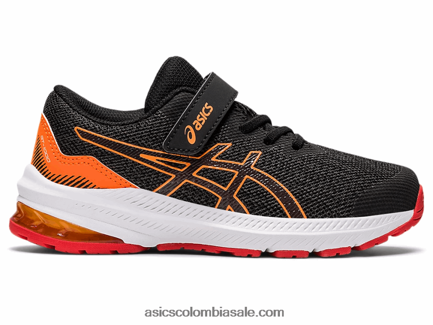 niños Asics gt-1000 11 preescolar gris grafito/rojo fuego 20X82N4458