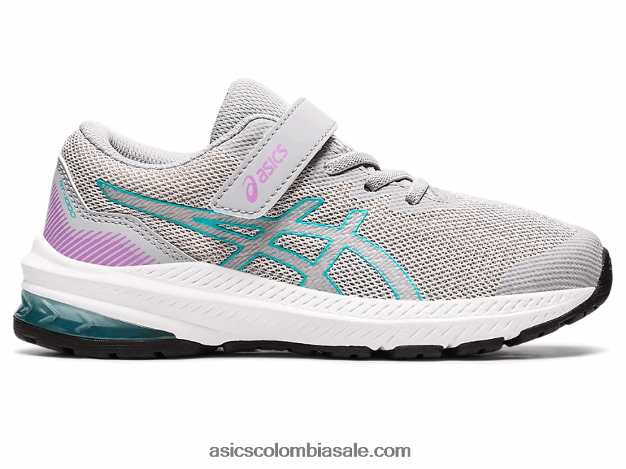 niños Asics gt-1000 11 preescolar gris piedmont/vidrio mar 20X82N4350
