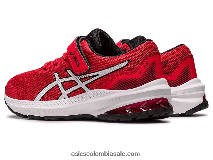 niños Asics gt-1000 11 preescolar rojo eléctrico/blanco 20X82N4254