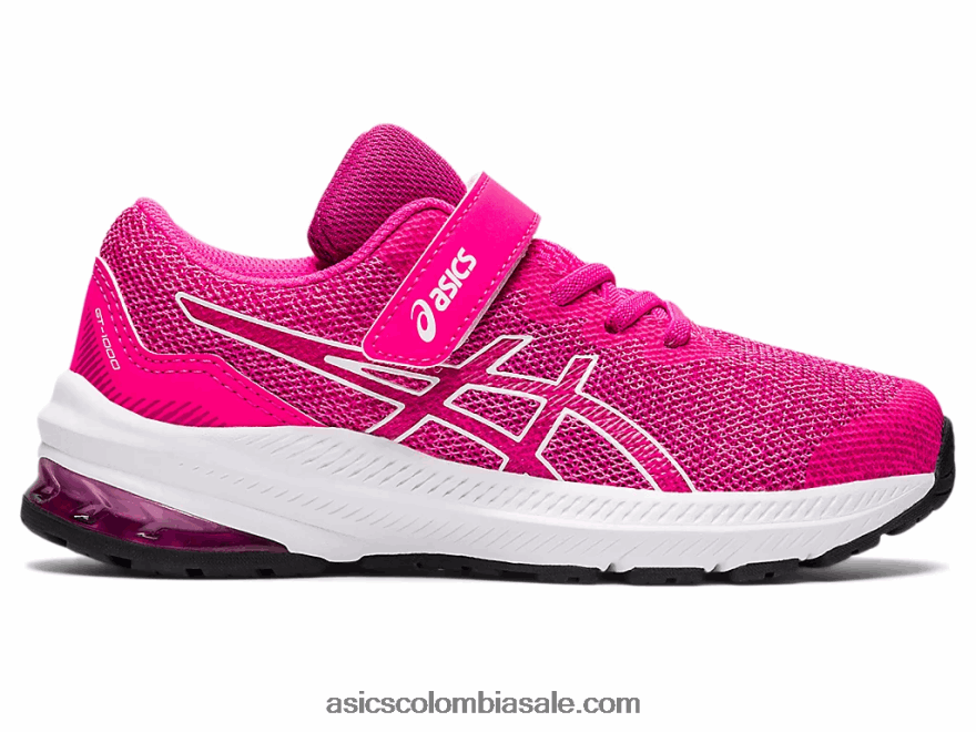 niños Asics gt-1000 11 preescolar rosa brillante/blanco 20X82N4452