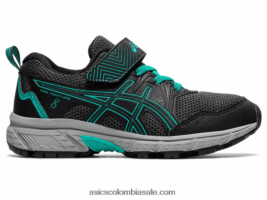 niños Asics pre-venture 8 preescolar joya negra/báltica 20X82N4497