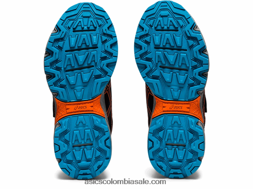 niños Asics pre-venture 8 preescolar negro/naranja caléndula 20X82N4502