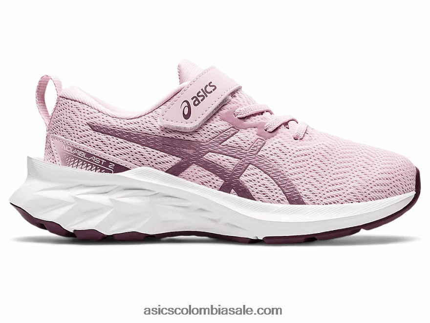 niños Asics preescolar novablast 2 apenas rosa/plata pura 20X82N4445