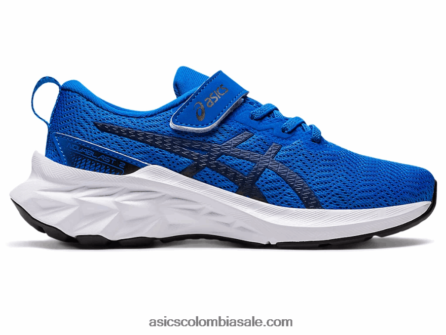 niños Asics preescolar novablast 2 azul eléctrico/océano profundo 20X82N4392