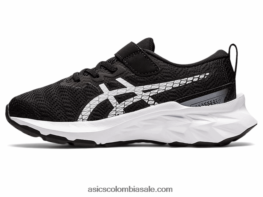 niños Asics preescolar novablast 2 blanco negro 20X82N4417