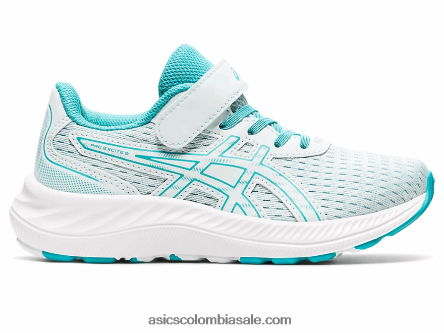 niños Asics preexcite 9 preescolar calmante mar/vidrio de mar 20X82N4419