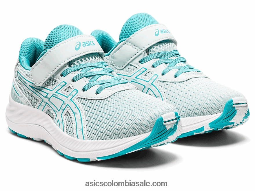 niños Asics preexcite 9 preescolar calmante mar/vidrio de mar 20X82N4419