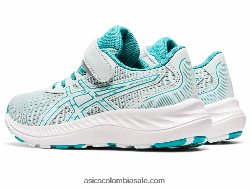 niños Asics preexcite 9 preescolar calmante mar/vidrio de mar 20X82N4419