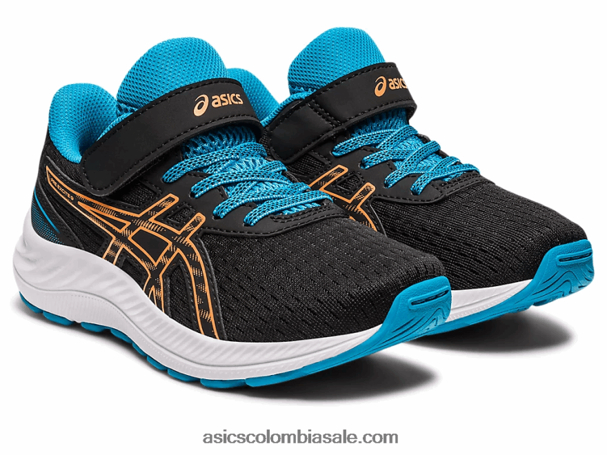 niños Asics preexcite 9 preescolar melocotón negro/sol 20X82N4280