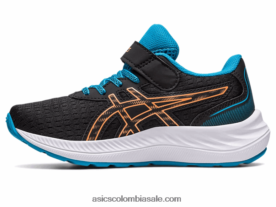 niños Asics preexcite 9 preescolar melocotón negro/sol 20X82N4280