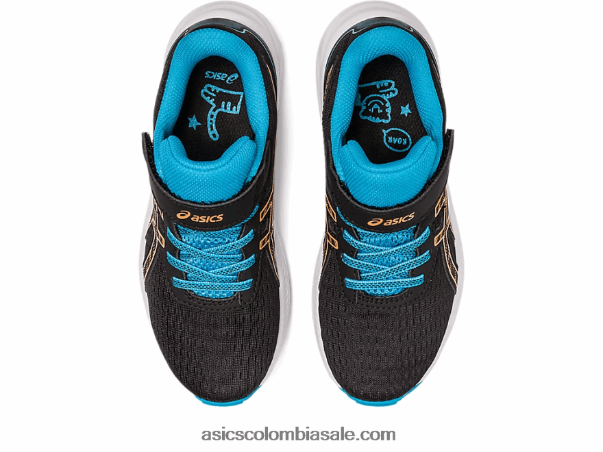 niños Asics preexcite 9 preescolar melocotón negro/sol 20X82N4280
