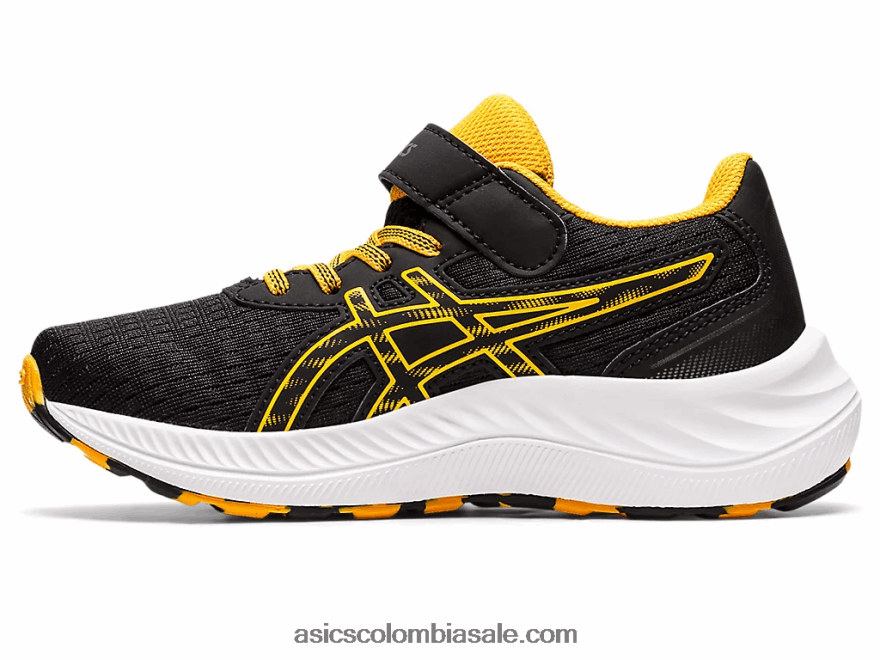 niños Asics preexcite 9 preescolar negro/ámbar 20X82N4344