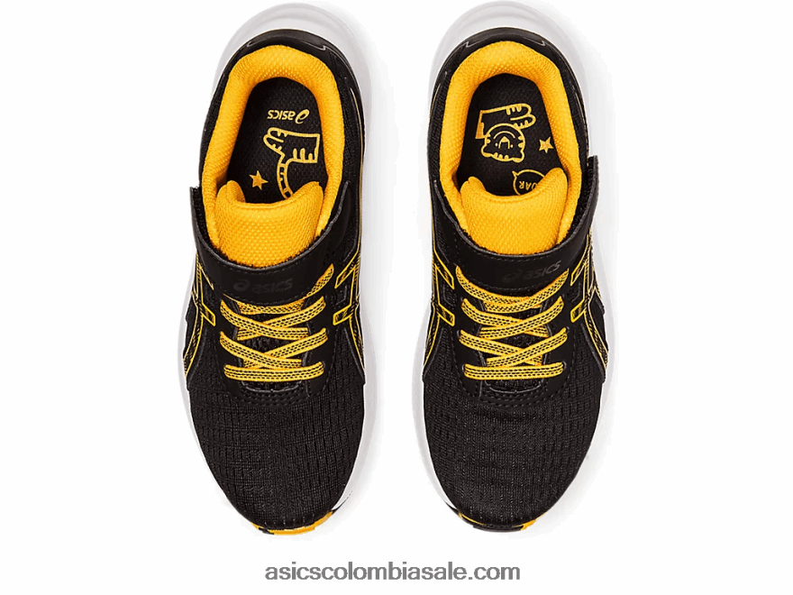 niños Asics preexcite 9 preescolar negro/ámbar 20X82N4344