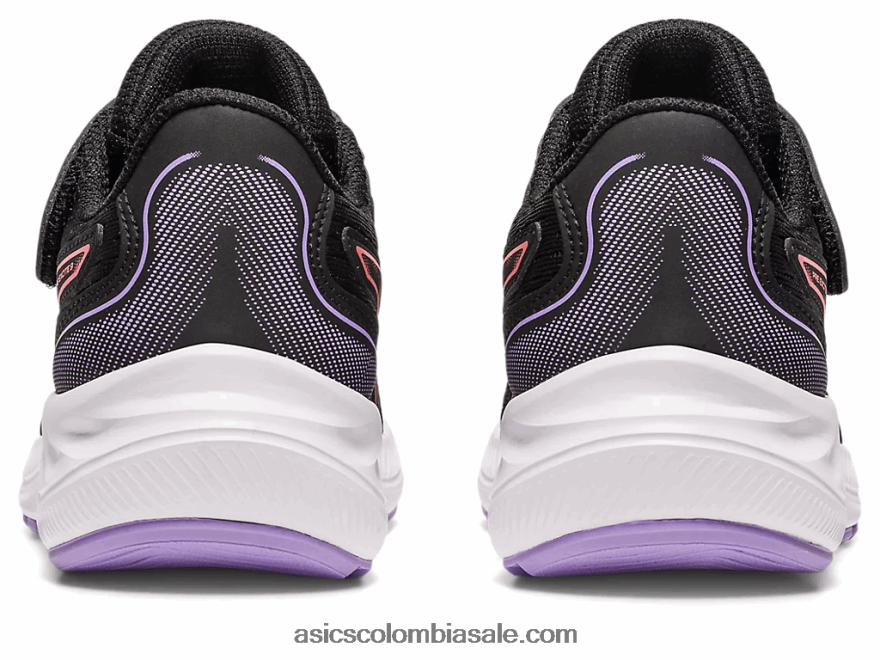 niños Asics preexcite 9 preescolar negro/papaya 20X82N4289