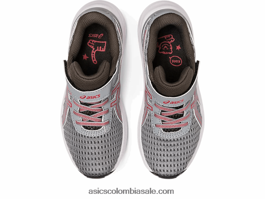 niños Asics preexcite 9 preescolar yeso/rojo eléctrico 20X82N4298