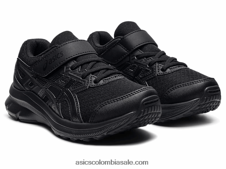 niños Asics sacudida 3 preescolar negro 20X82N4524
