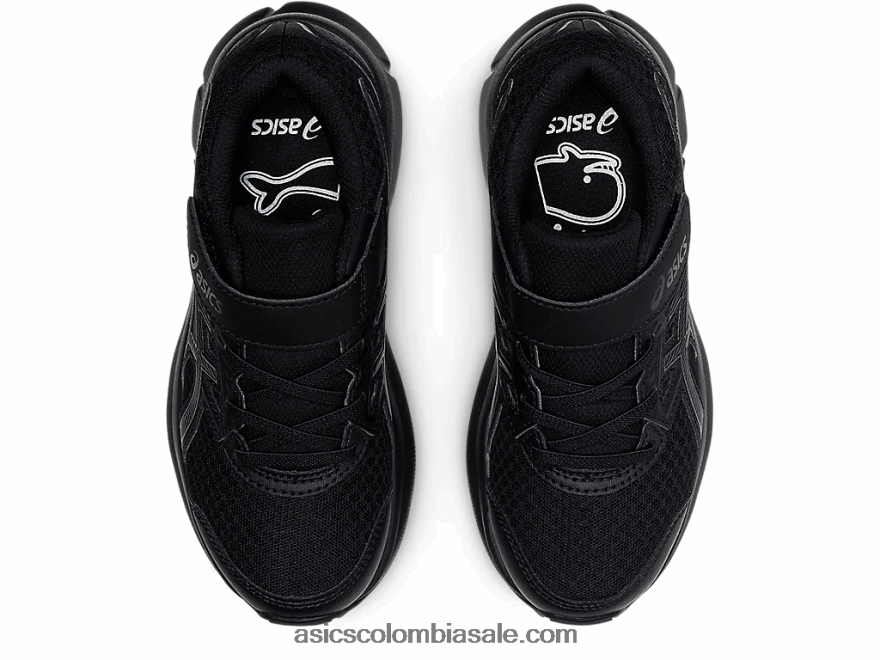 niños Asics sacudida 3 preescolar negro 20X82N4524